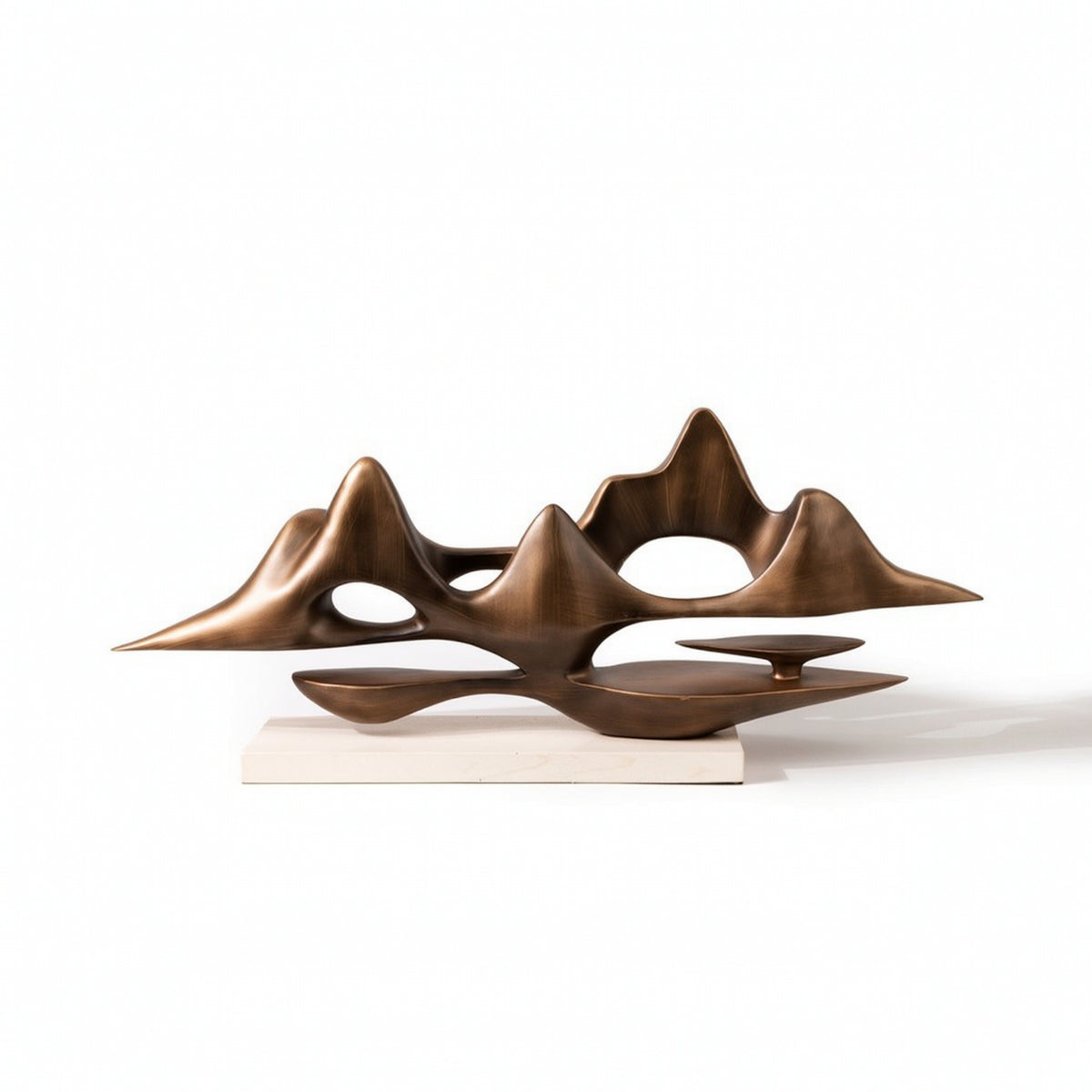 Mountain Sculpture Brushed Rockery Ornament Easy to Clean for Homeowners