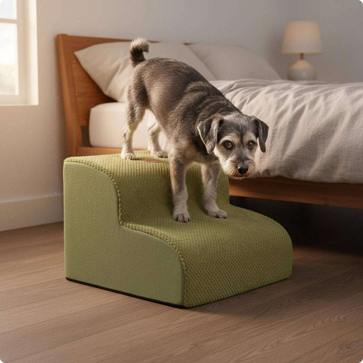 Pet Stair Ramp Washable Foam Pet Stairs Sturdy for Sofa