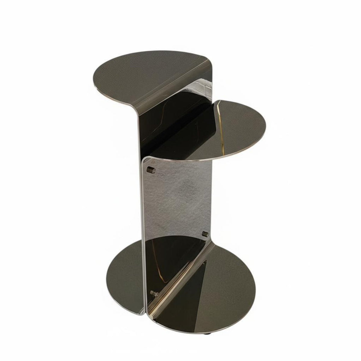 2 Pieces Round Pedestal Table Movable Round Pedestal Table Set Minimalist aesthetic