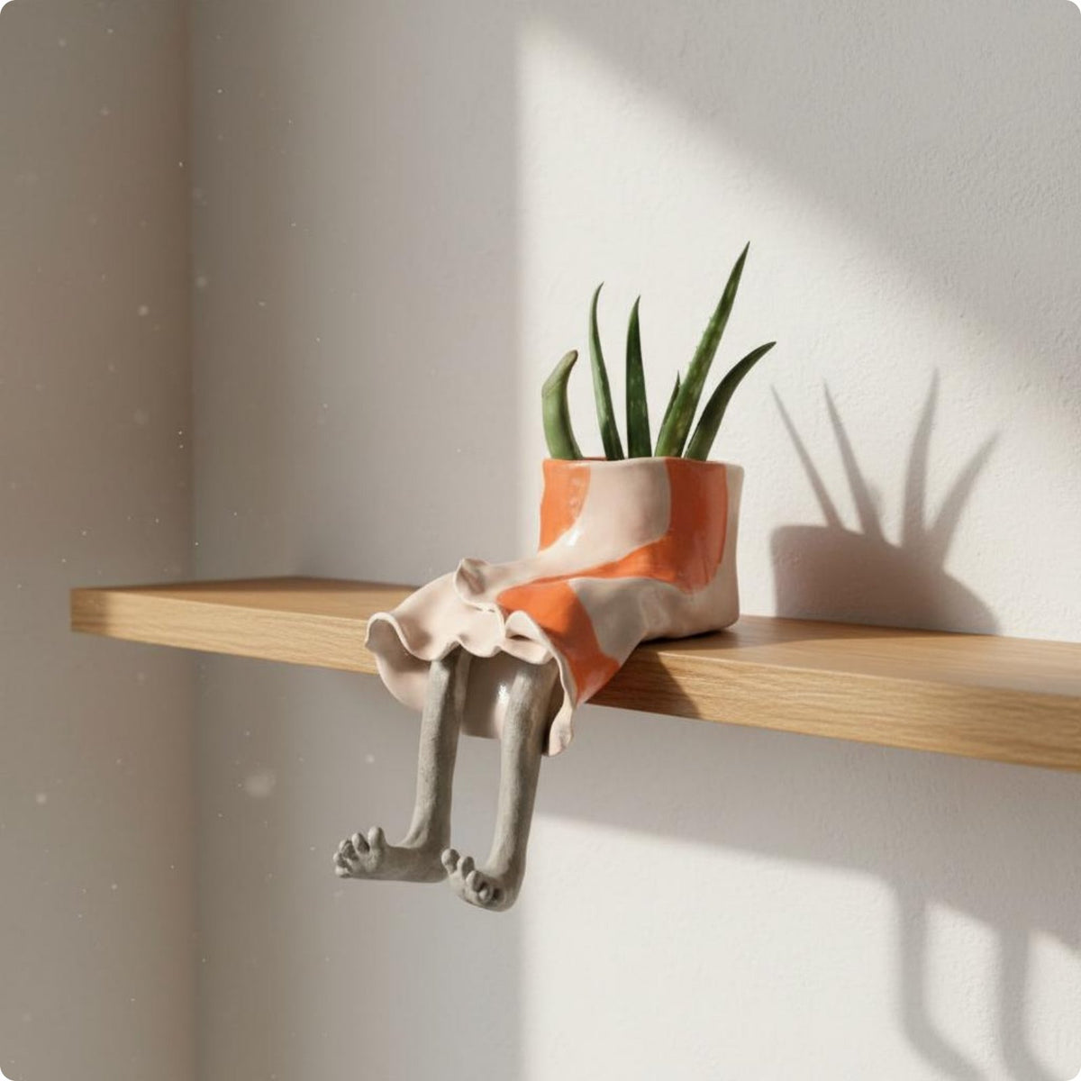 Lower Body Planter Creative Design Legs Planter Unique Gift Female Body Pot for Desk