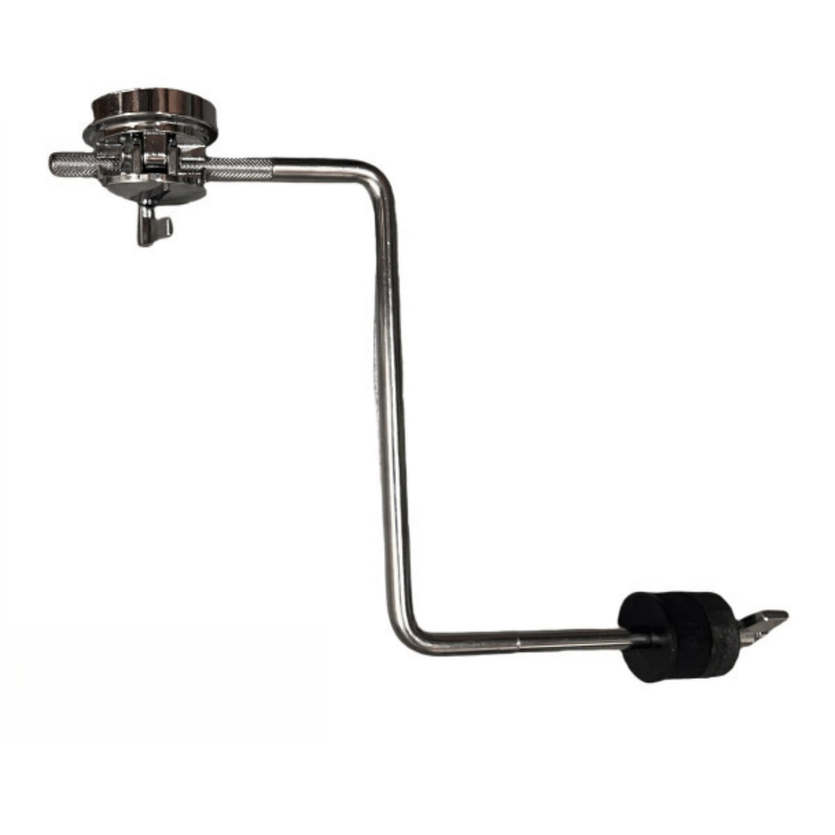 Rigid Z-Shaped Mount Rod Metal Z-Arm High-Quality Drum Rod with Clamp Sturdy for Percussionists