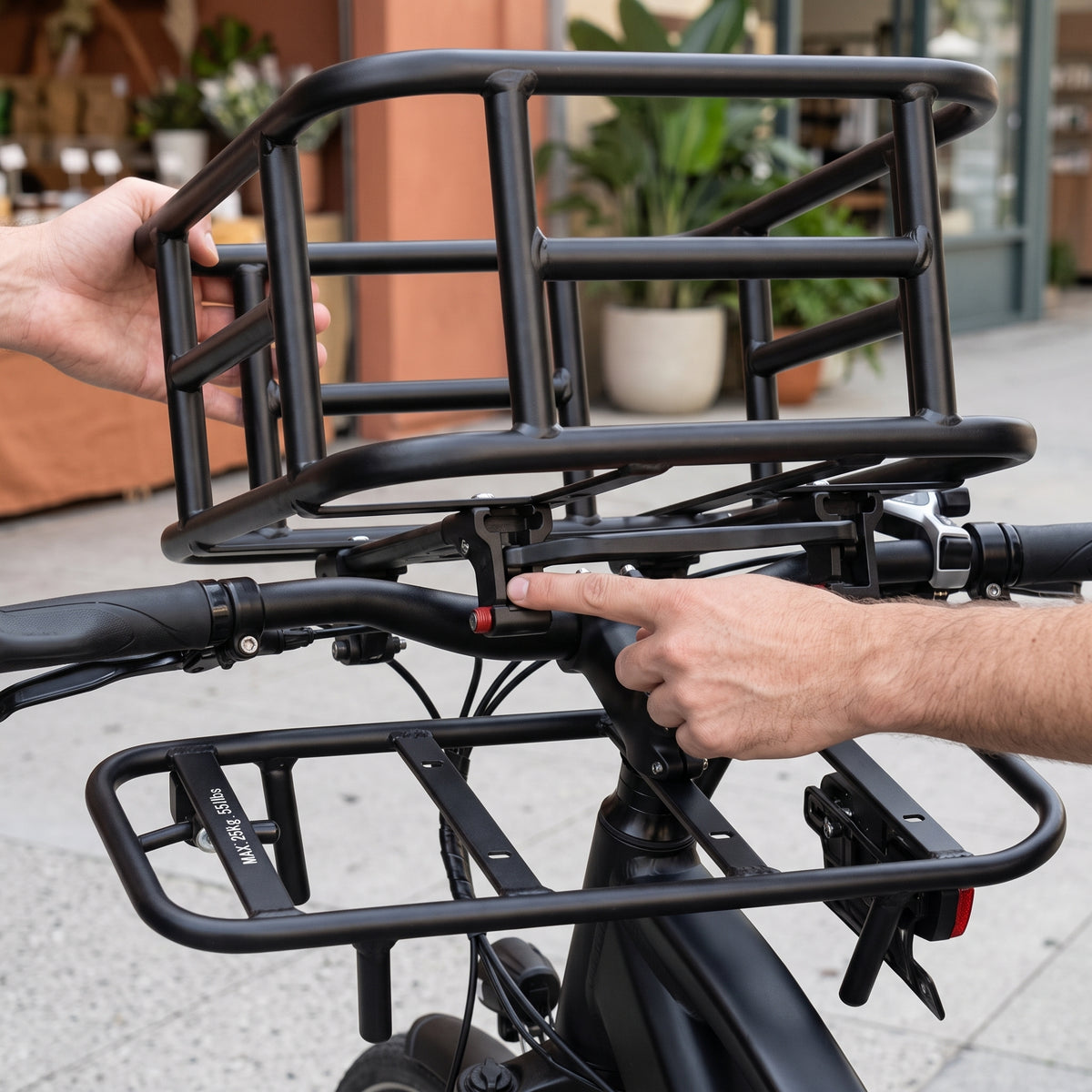 Detachable Bicycle Electric Vehicle Basket Front Rear Pet Carrier Large Capacity Battery Car Mount Pannier