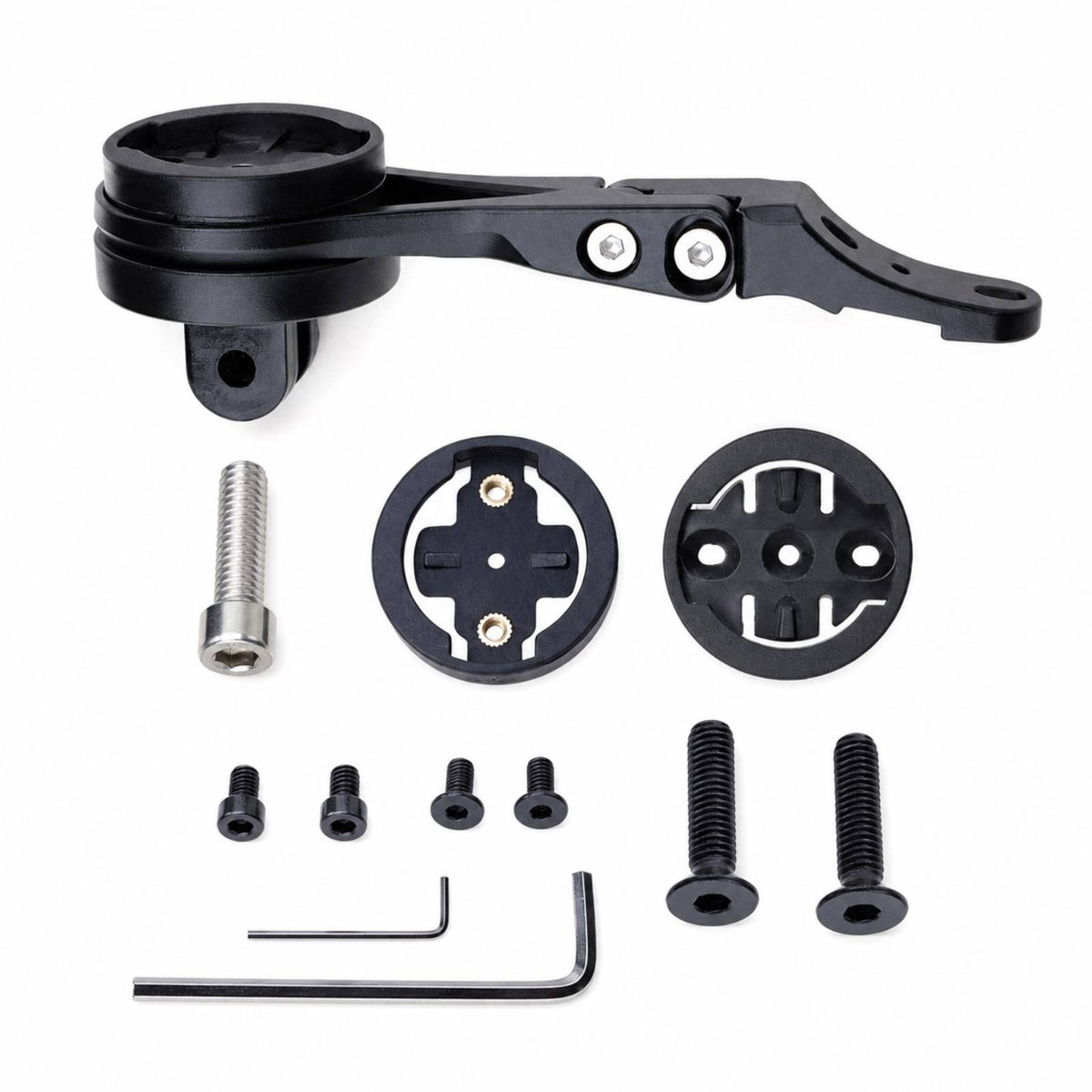Bike Computer Extension Mount Lightweight Front-Facing Mount with Adapters Compatible Computer Holder with Adapter for Gravel Riding