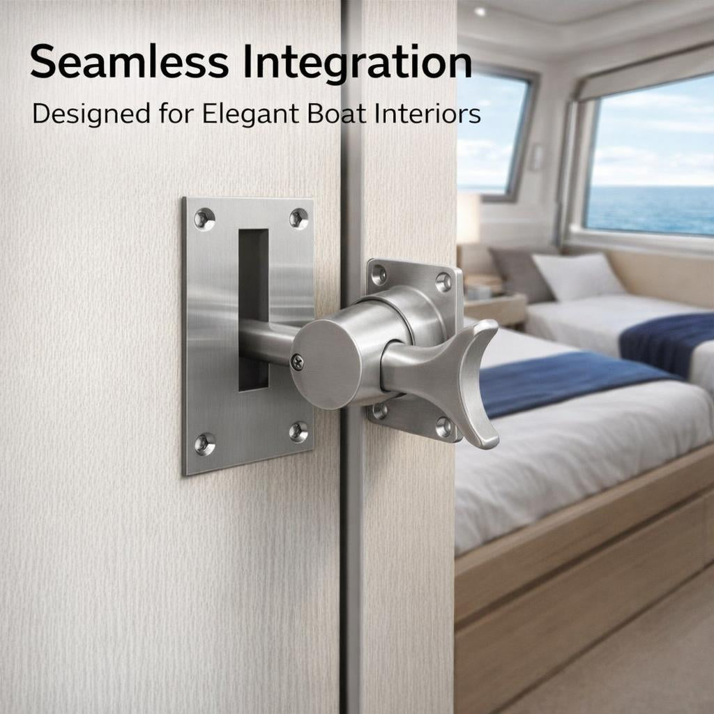 304 Stainless Steel Sliding Door Stopper, RV Door Lock, Secure Sliding Door Lock, Thick Solid Door Latch, Rust Resistant Sliding Door