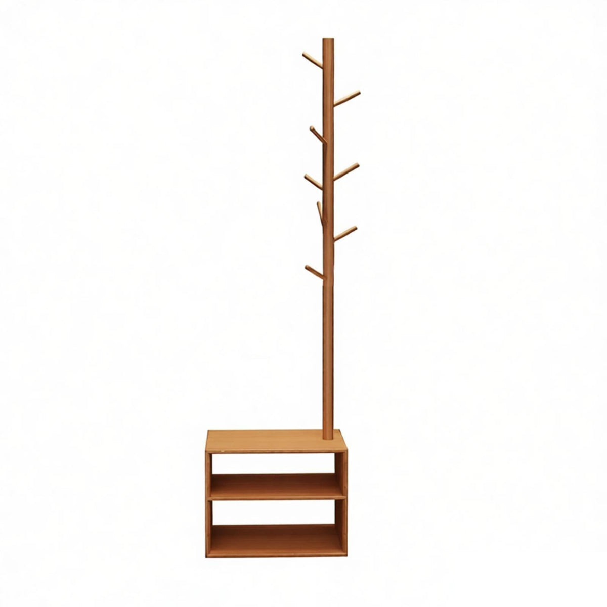 Multi-Functional independentstanding Organizer with Shelves Floor-Standing Bedside Clothes Valet Space-Saving Design Hall Tree Stylish Home Decor for Apartment Dwellers, Homeowners, Bedroom, Entryway, Small Spaces, Dorm Room