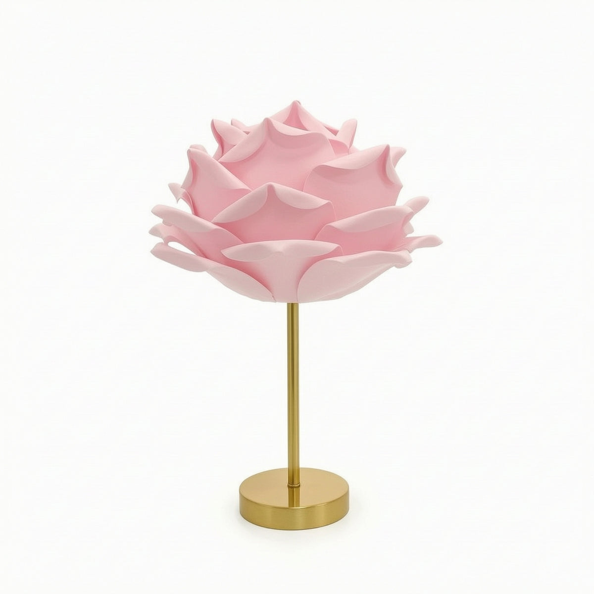 Sculptural Rose Table Lamp Romantic Flower Lamp Ambient Lighting Elegant for Nightstand, Bedroom, Wedding