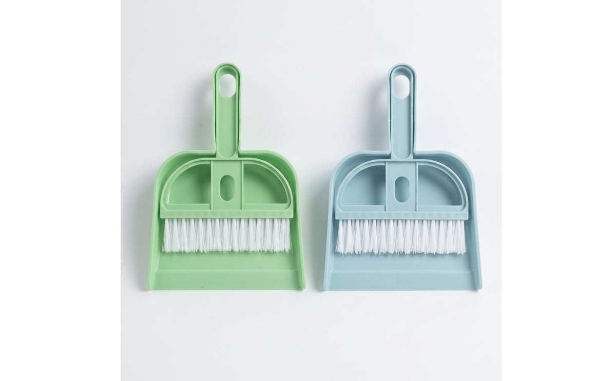 12 Pieces Portable Mini Broom and Dustpan Set Multipurpose Desktop Dustpan and Brush Fine Dust Wall Mounted for Students, Desk