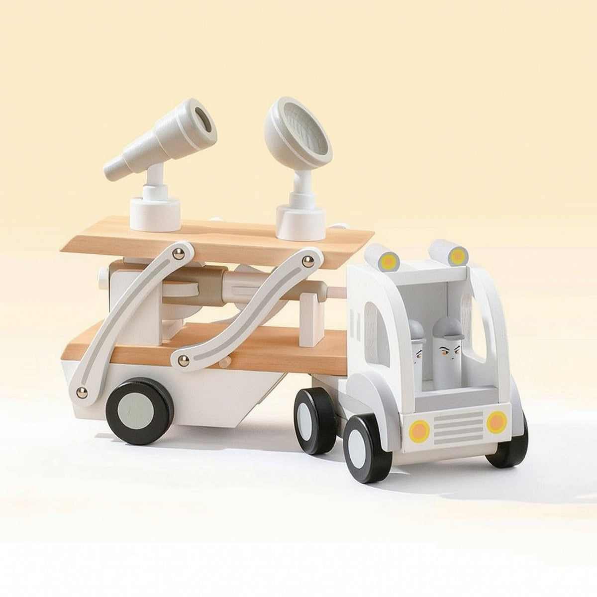 Wooden Toy Truck Hands-on Aviation Transport Truck Educational for Young Children, Playroom