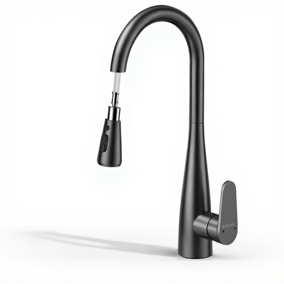 Brass pull-down faucet with sprayer