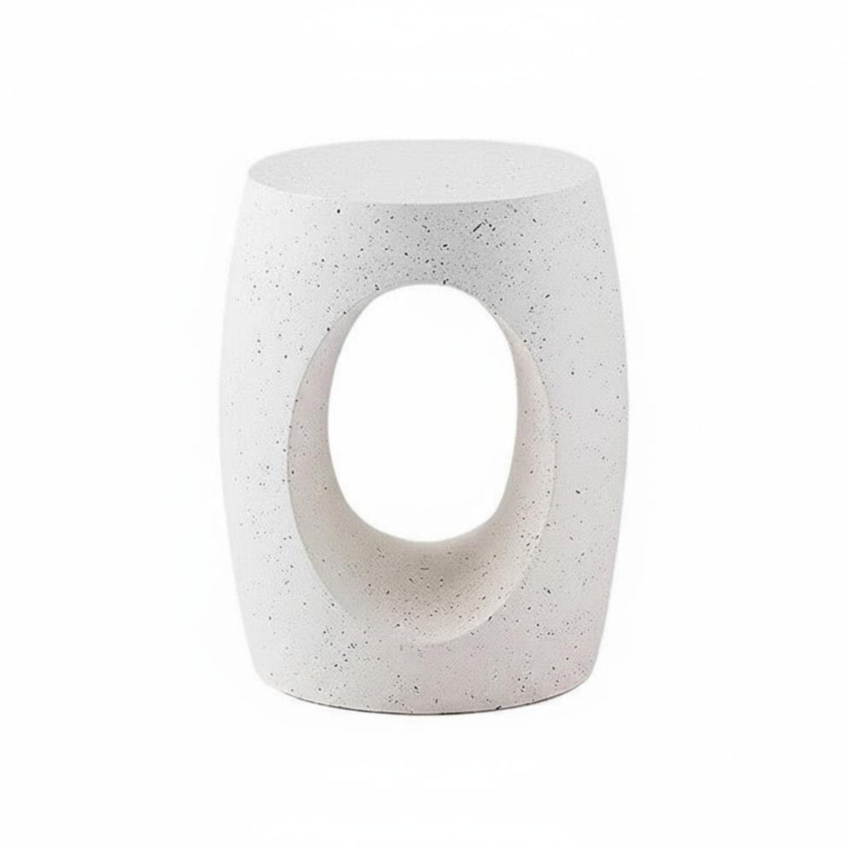 Nordic Design Three-Legged circular table Cream design Decor Nightstand Wabi-Sabi Aesthetic Household Furniture Minimalist for Guesthouse managers, Apartment Dwellers, Living Room, Small Spaces, Lounge Area, Entryway