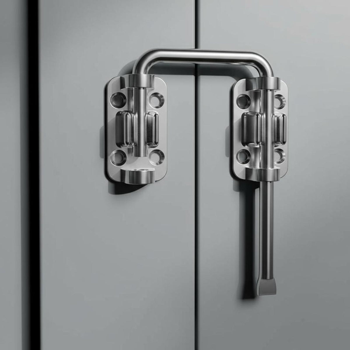 Door Latch, Stainless Steel 90 Degree Right Angle Lock, Privacy Security Bolt for Sliding Barn Door, Bathroom, Bedroom, Easy Installation