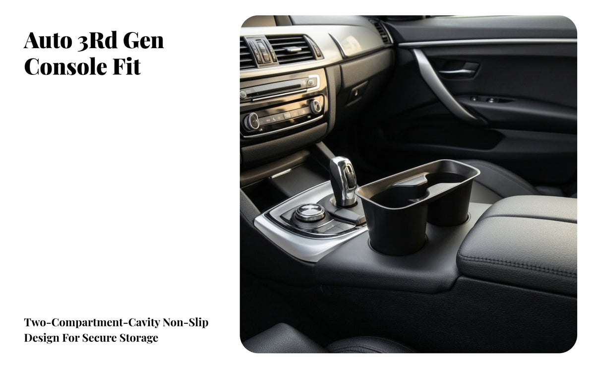 Two-Cup Car Cup Holder Insert