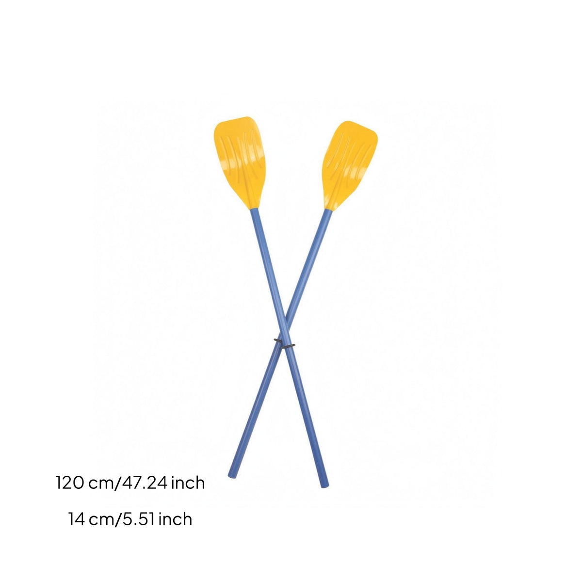 120 Cm Plastic Boat Paddle Lightweight Blue Shaft Paddle