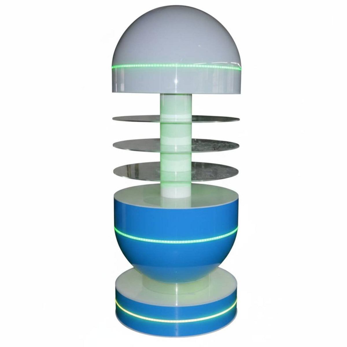 Lighted Soda Can Display Rack Attention-Grabbing-Catching Design Illuminated Acrylic Display Case Freestanding Product Display