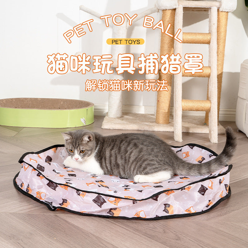 Interactive Cat Toy with Sound and Hide-and-Seek Cover