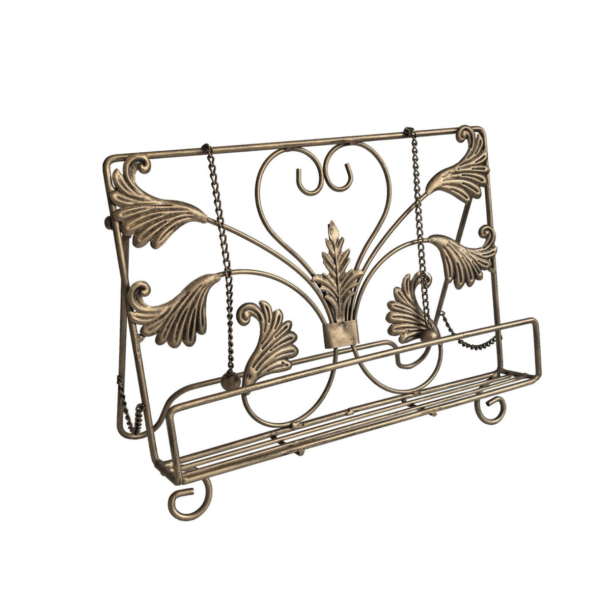 Book Stand with Weights Vintage Iron Book Stand Metal for Kitchen