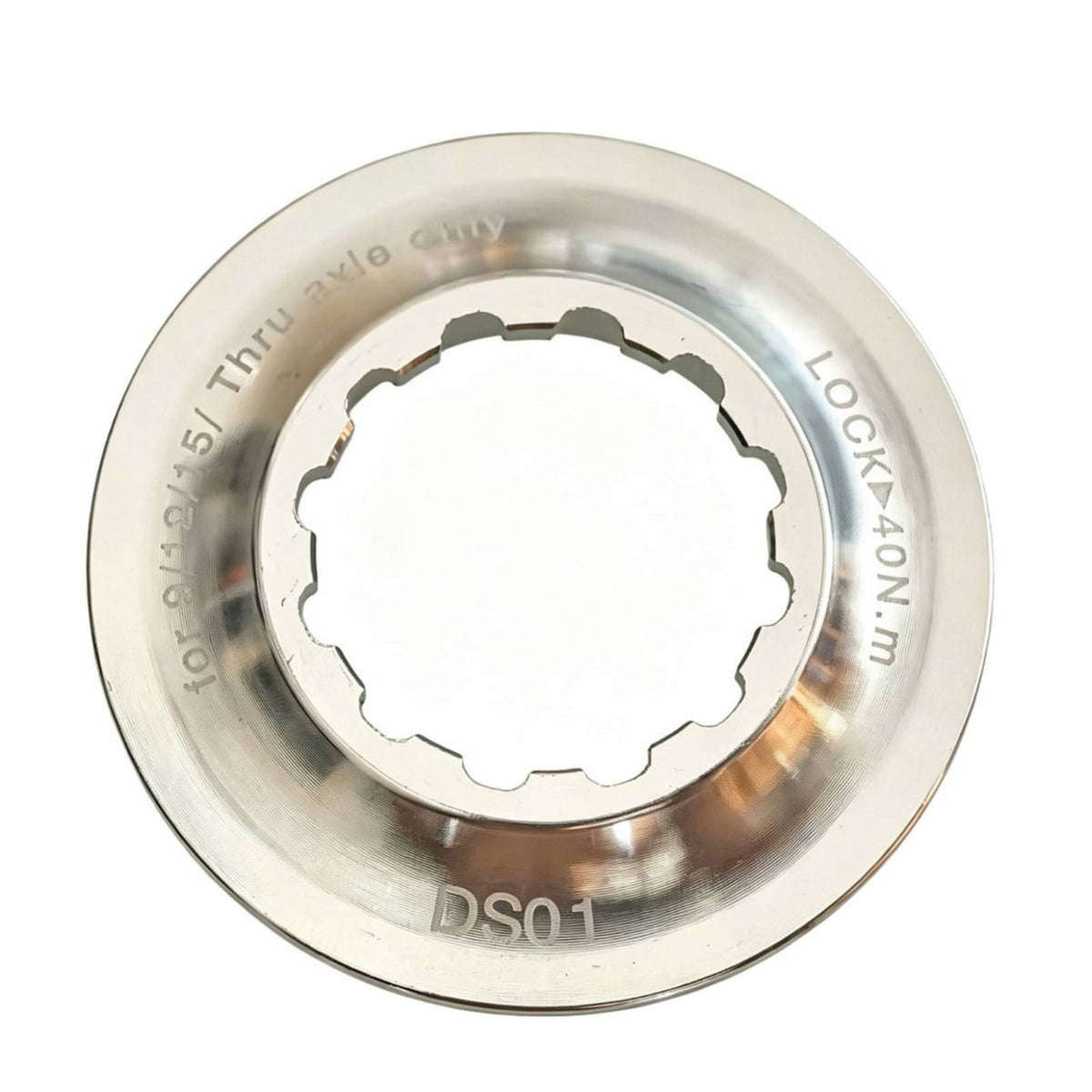 Alloy Centerlock Rotor Lockring Slim-Profile Centerlock Lockring Thru-Axle Disc Rotor Lock Fastener Secure for Cyclists