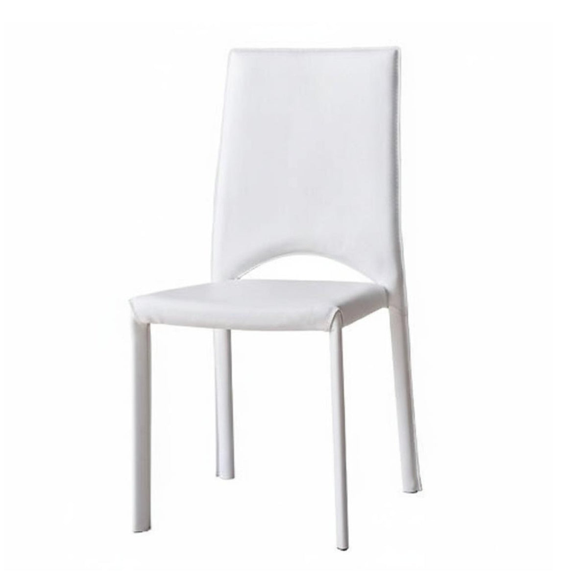 Upholstered Cut Opened Spine Chair Stackable Upholstered Side Chair Modern Design Sturdy Construction for Homeowners, Adults