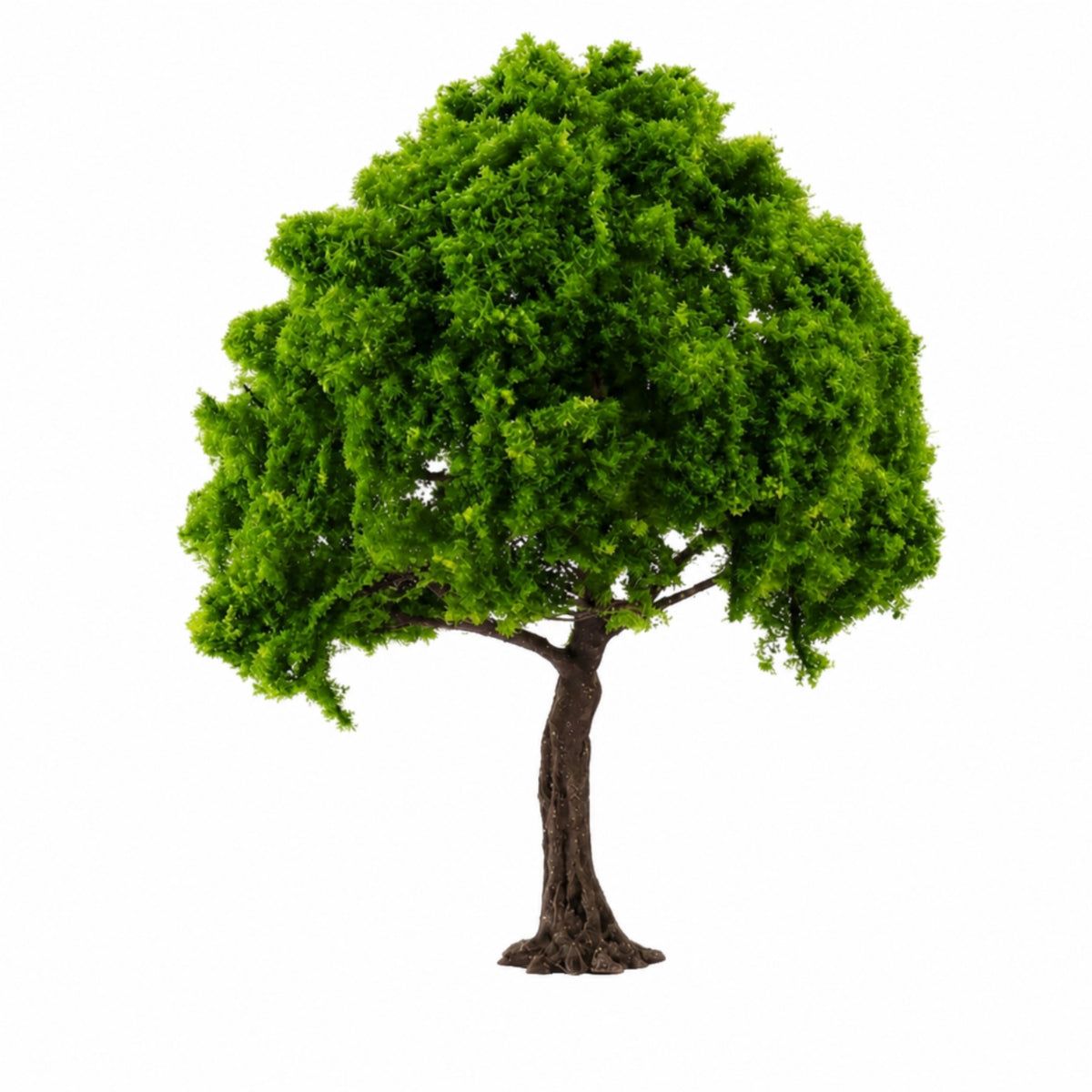 Realistic Artificial Banyan Tree Handmade Scenery Tree with Adjustable Branches Mini Model Natural Green for Hobbyists, Miniature Gardens