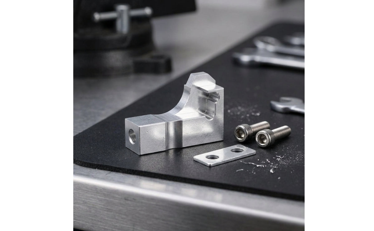 Lightweight Intake Manifold Repair Bracket Compact Manifold Bracket with Bolts Silver Auto Part Sturdy for Workshop