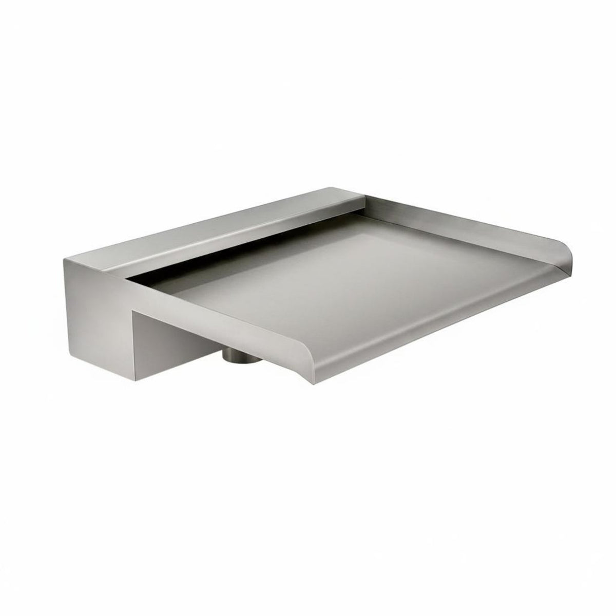 Pond Waterfall Outlet Long-Lasting Construction Stainless Steel Waterfall Trough
