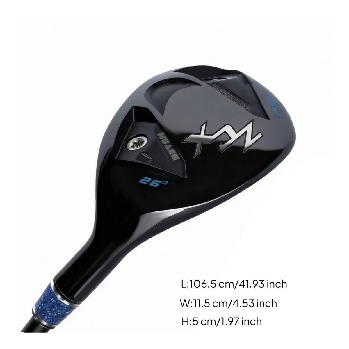 Cavity-Back Hybrid Club Silver Weights Sports X -Pattern