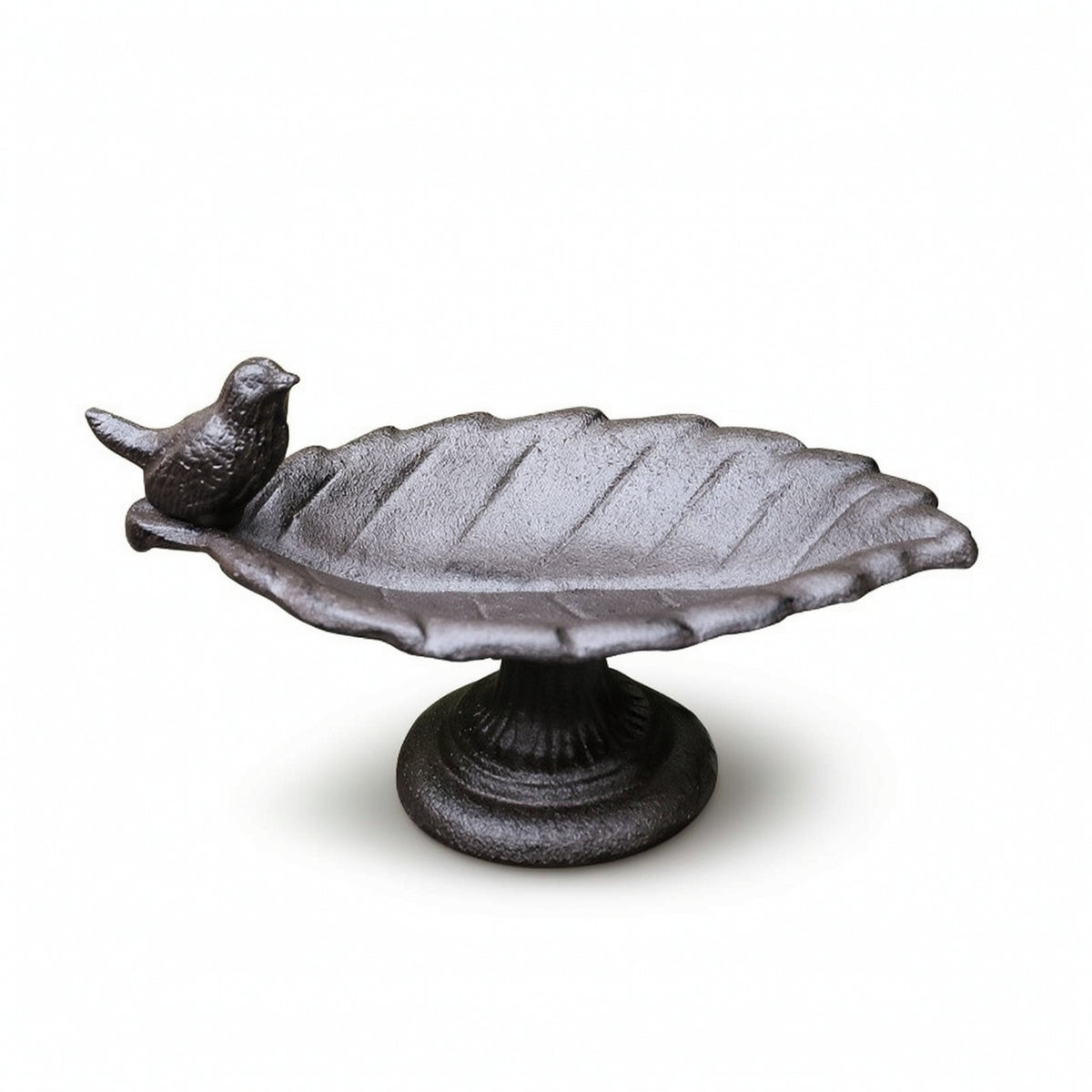 Cast Metal Avian Feeder Sturdy Leaf Bird Feeder Outdoor for Garden, Patio