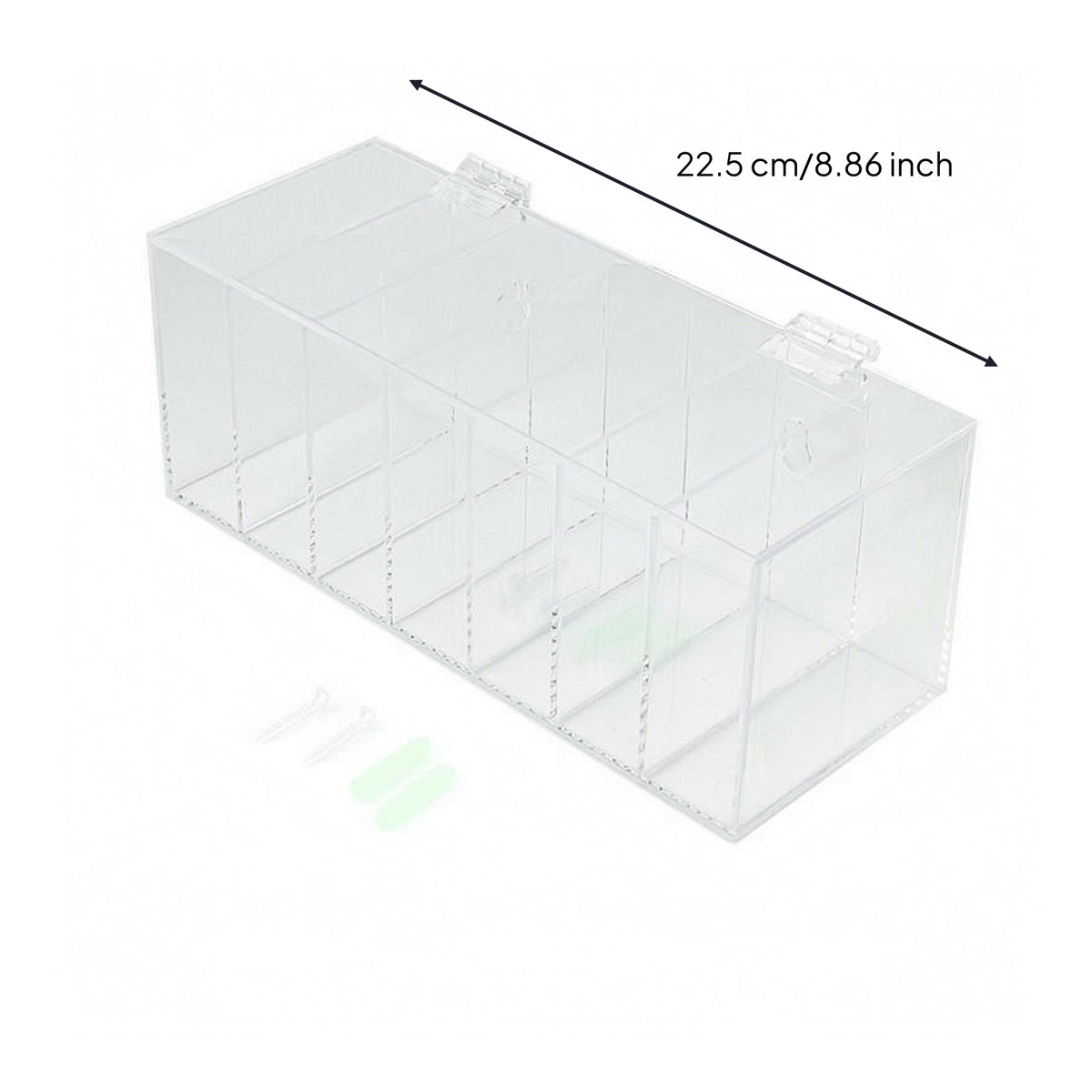 Wall-Mounted Label Container Easy to See Clear Sticker Roll Holder Space-Saving Sticker Roll Organizer