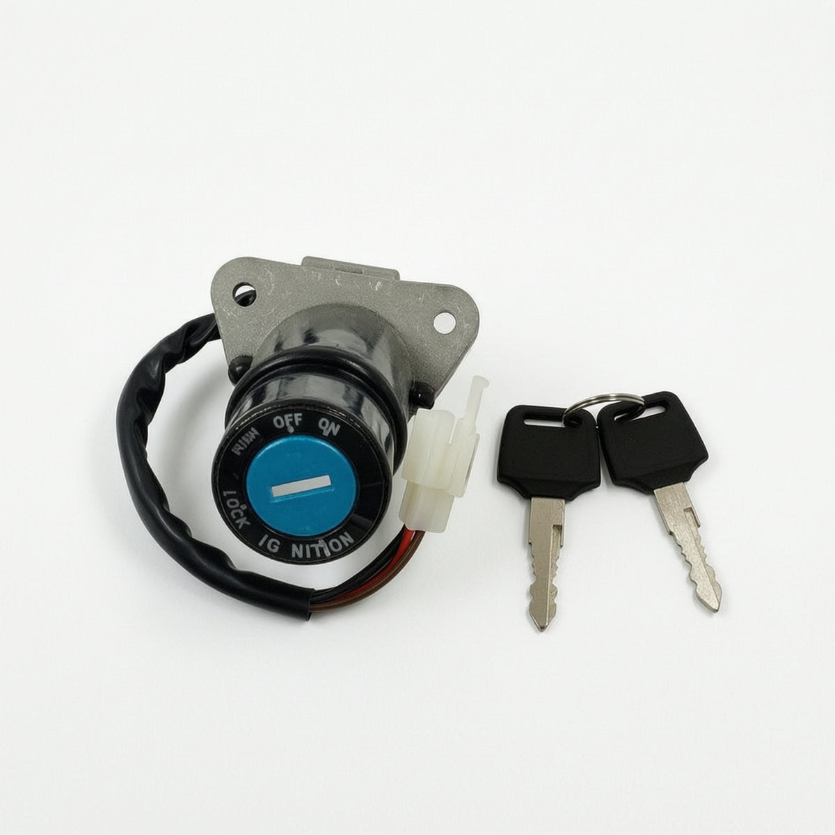 Ignition Lock Assembly Replacement Ignition Switch with Keys Key Switch Set Direct-Fit Hardware Wired for Mechanics, Maintenance
