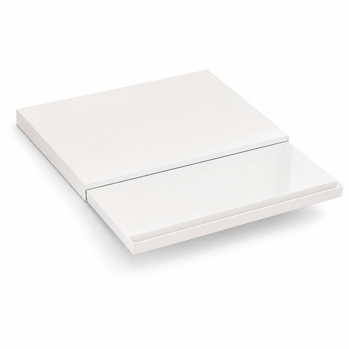 Countertop Shelf with Sliding Tray Single Tier Pull-out Storage Shelf Low-Profile Drawer Organizer for Kitchen