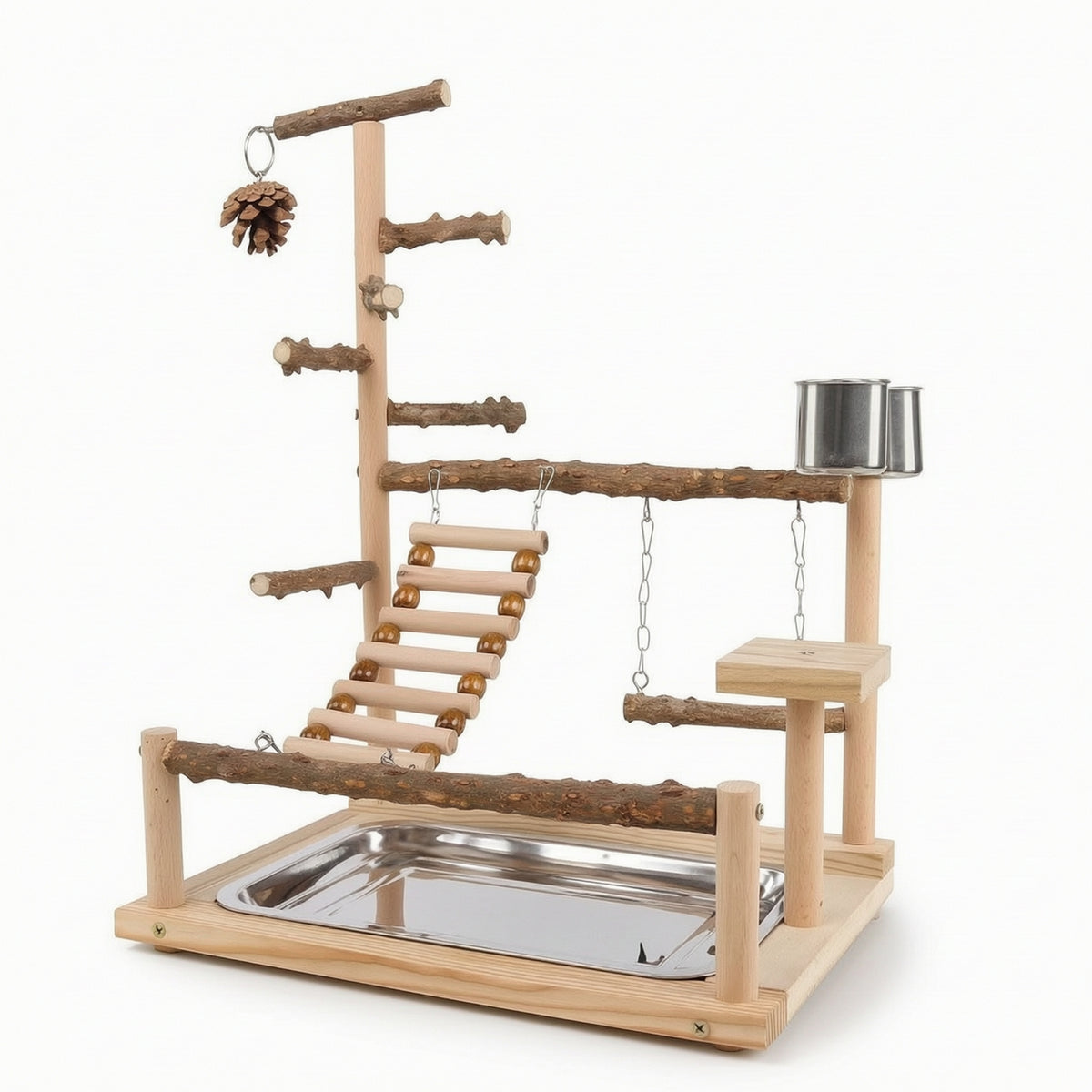 Parrot Training Stand Sturdy Pet Supply Safe for Home Aviary