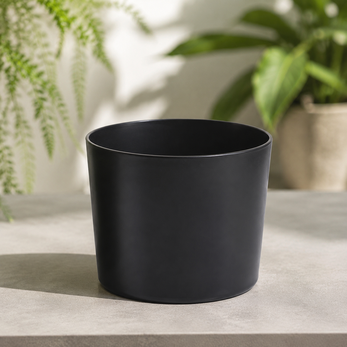 Flower Pot, Ornamental Plant Pot, Indoor Planter, Plastic Pot, Minimalist Design, With Drainage Holes