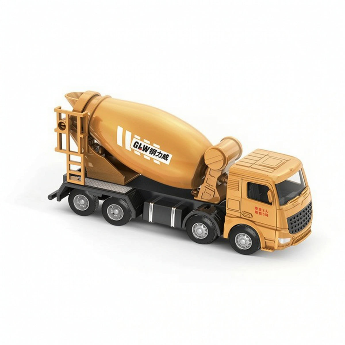 Alloy Truck with Rotating Drum Detailed Cement Mixer Toy Collectible Mixer Truck Toy Sturdy for Toddlers, Display, Sandbox