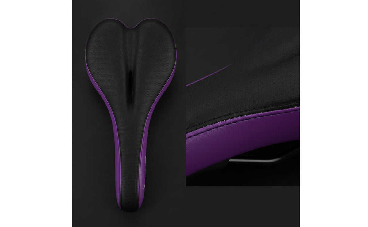 Sports Cycle Saddle Waterproof Perforated Cycle Saddle Padded Bike Seat with Metal Rail for Commuters, Road Biking, Commuting