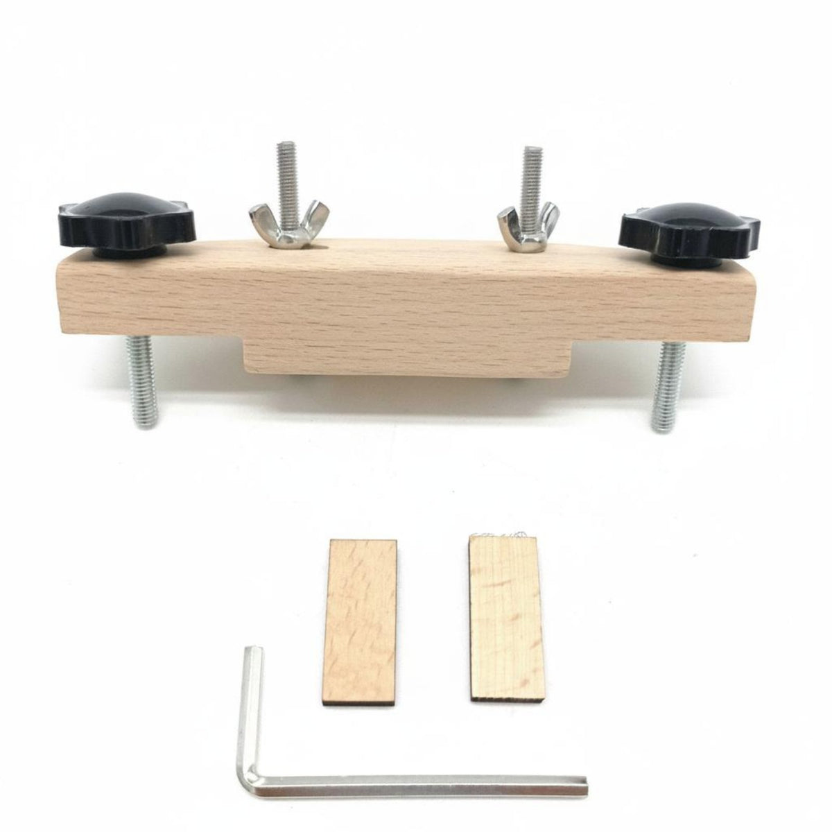 Includes 2 Wood Blocks & Wrench Acoustic Guitar Bridge Bonding Fixture Easy to Use Luthier Bridge Gluing Jig Long-Lasting for Luthiers
