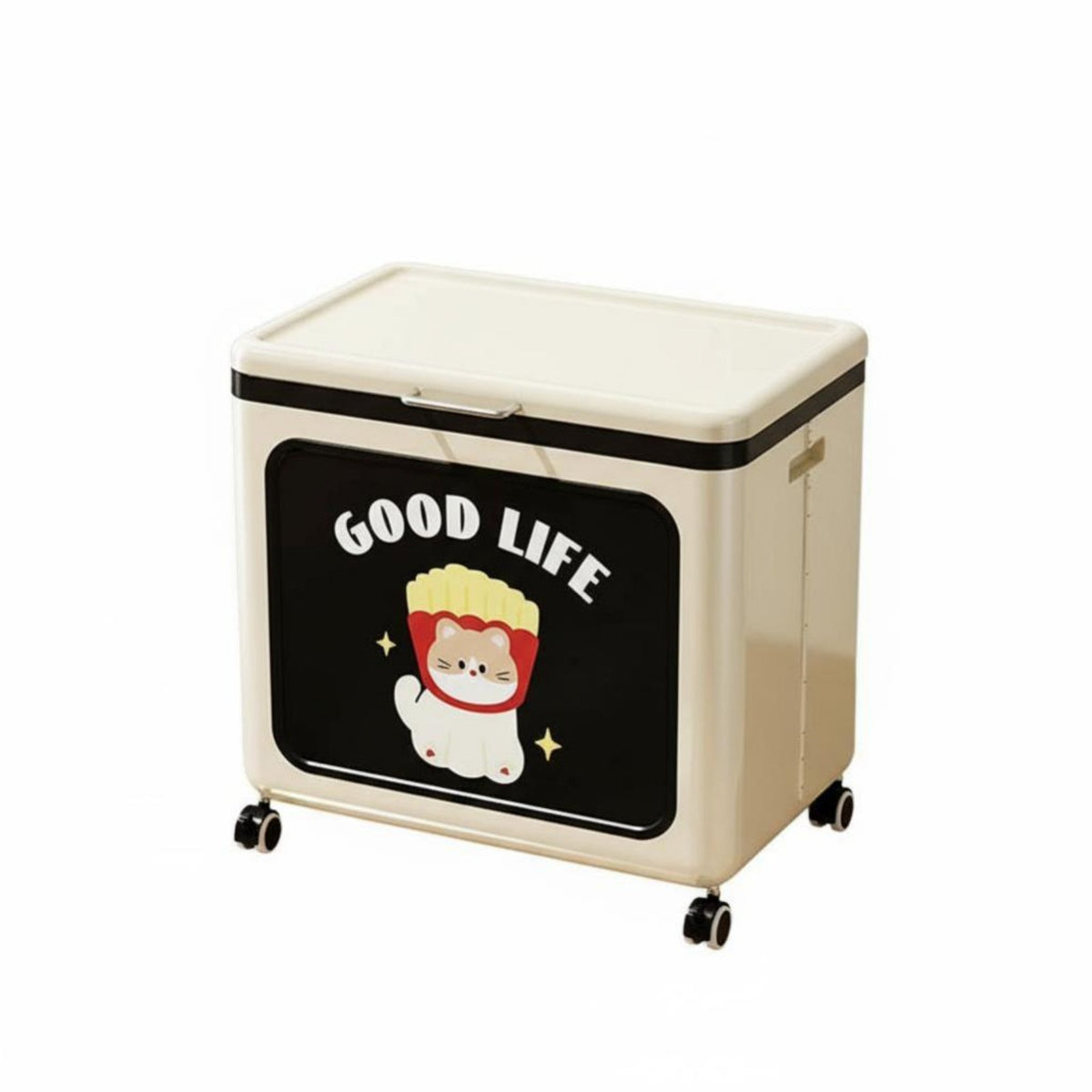 Foldable Wheeled container Large Capacity Household Storage Foldable for Homeowners