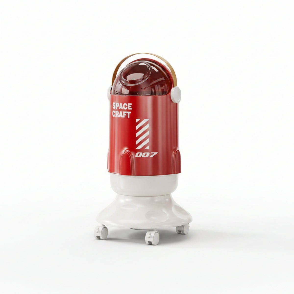 Easy Mobility Spacecraft Trash Can Wastebasket Wheeled
