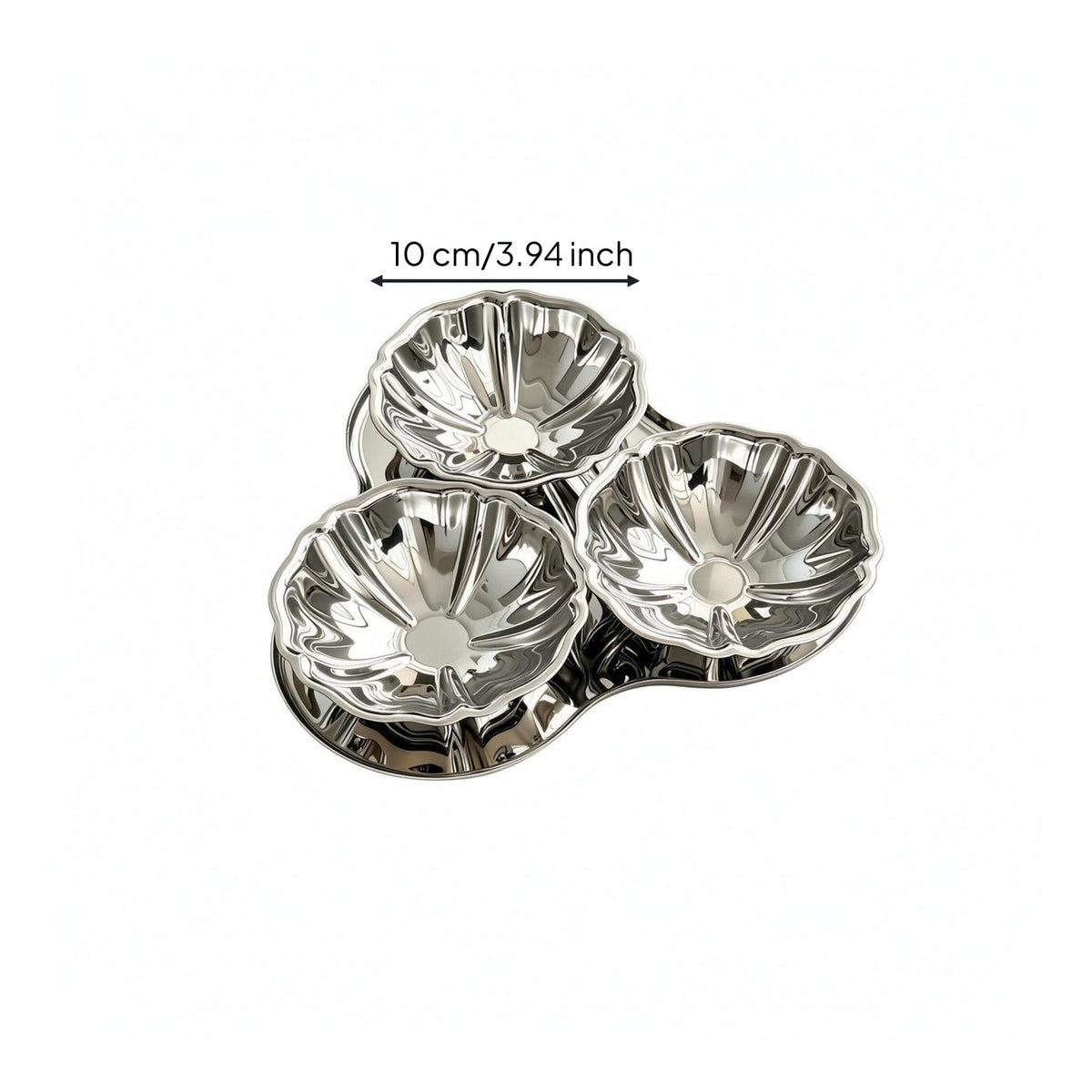 Pedestal Fruit Tray Silver Stainless Steel Fruit Tray Decorative