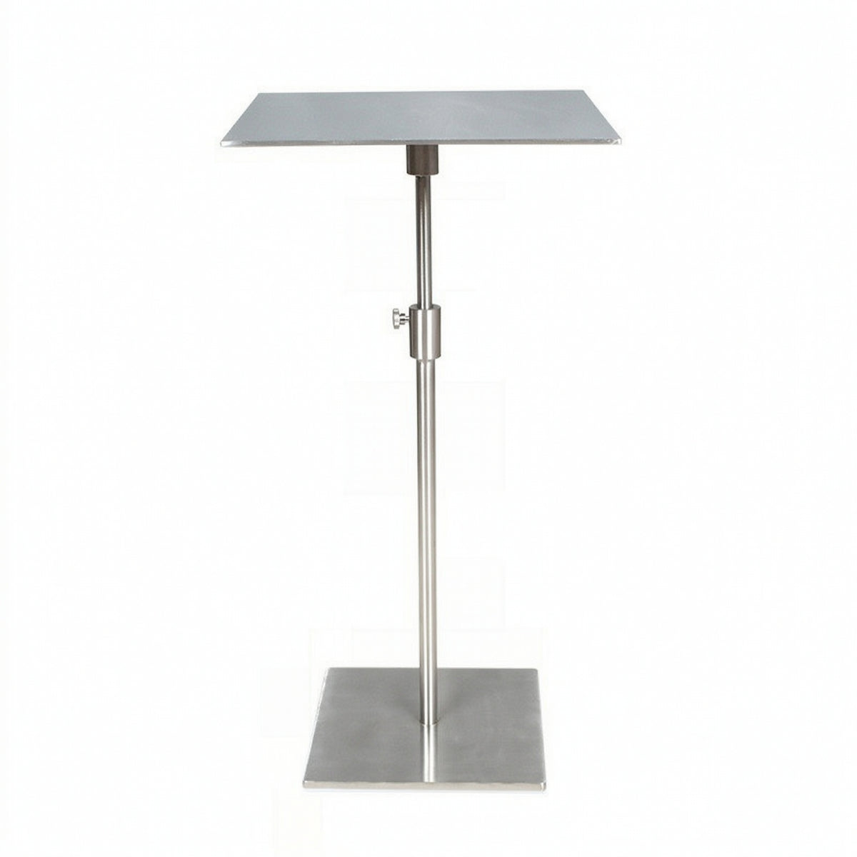 Height Adjustable Side Table Electroplated Metal Side Table Modern for Bedroom