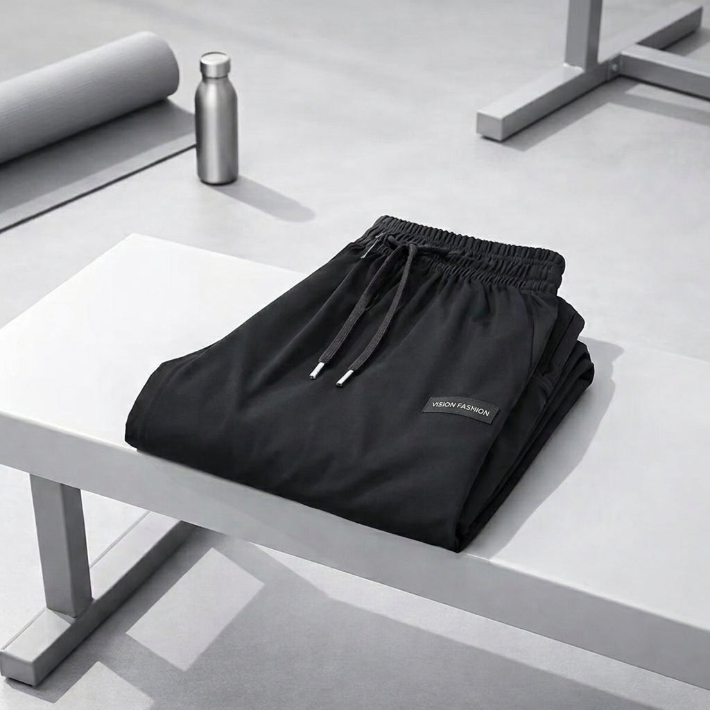 Mens Joggers Lightweight Tracksuit Bottoms with Ice Silk Material for Summer, Breathable Training Pants with Tapered Leg, Thin Trousers