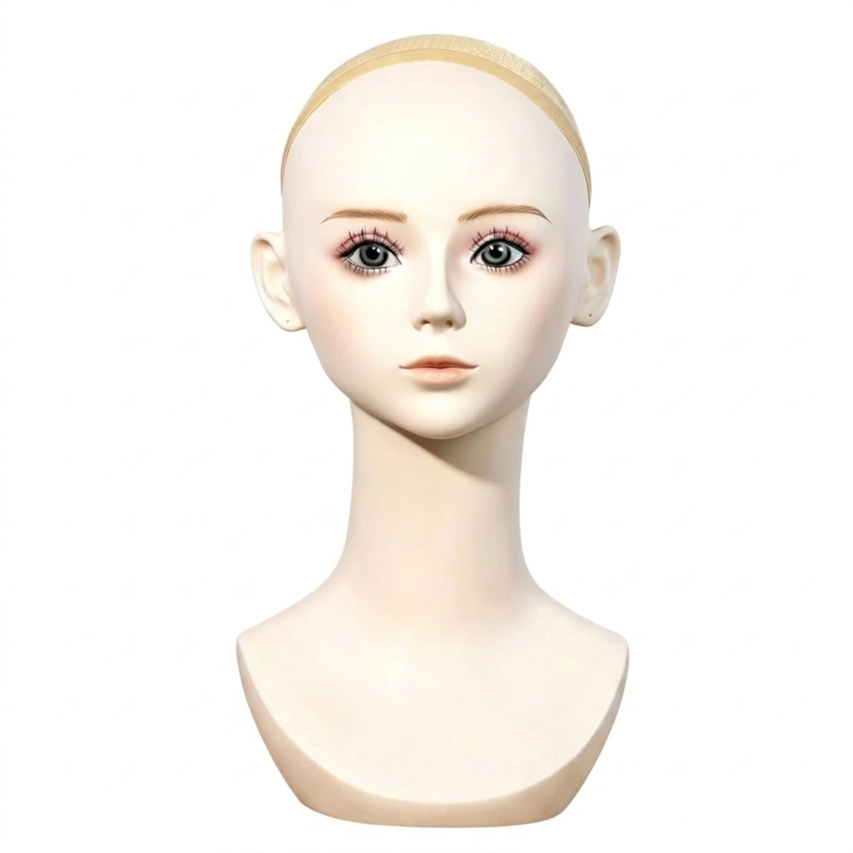 Mannequin Head Realistic Display Bust Hairpiece Display Head for Photo Studios