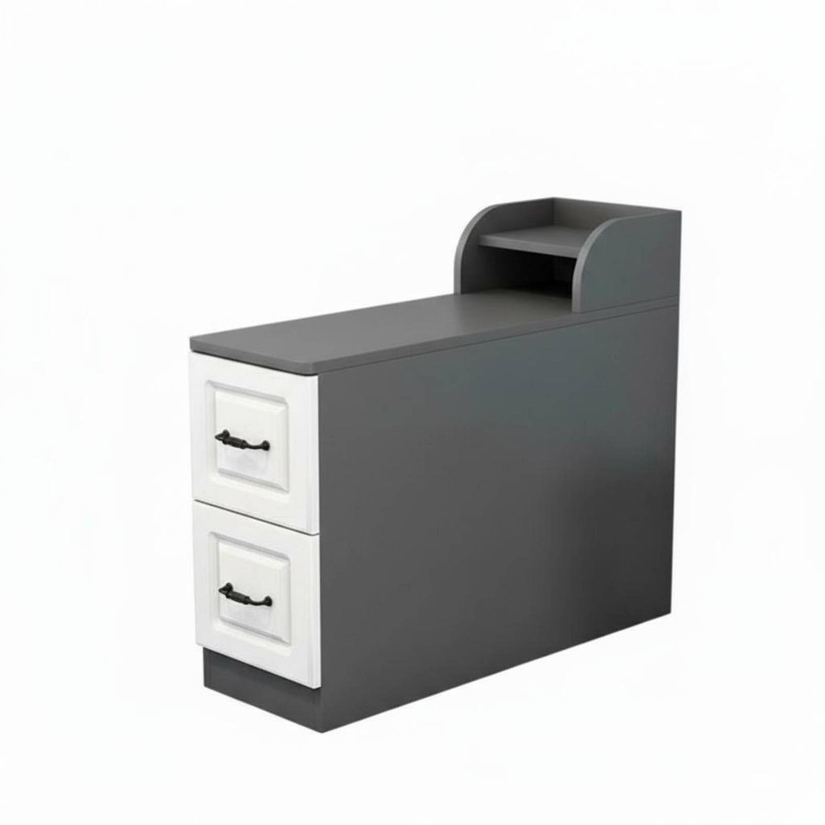 Nordic aesthetic Narrow Storage Cabinet Space-Saving Side Table multipurpose Household Furniture Rounded Corners for Apartment Dwellers, Homeowners, Students, Living Room, Small Spaces, Entryway, Home Office