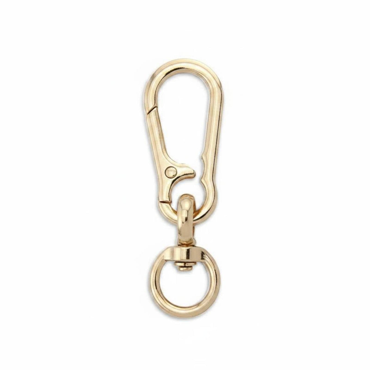 Zinc Alloy Figure 8 Carabiner Keychain Coil Loaded Swivel Snap Hook Key Key Holder Electroplated Finish Metal Belt Loop Key Holder for Men, Car