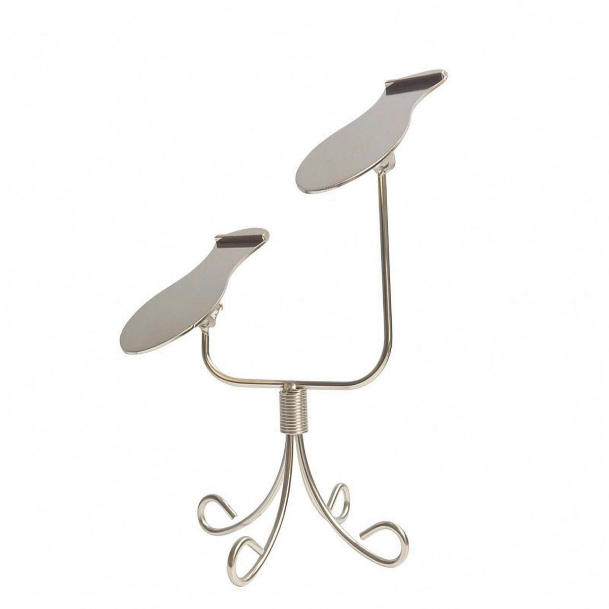 Adjustable Footwear Display Stand Electroplated Adjustable Shoe Holder Stand Iron