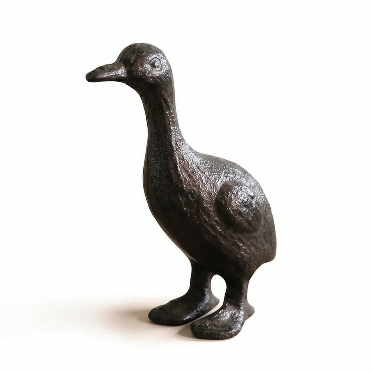 Duck Figurine Rustic Duck Statue Textured for Tabletop