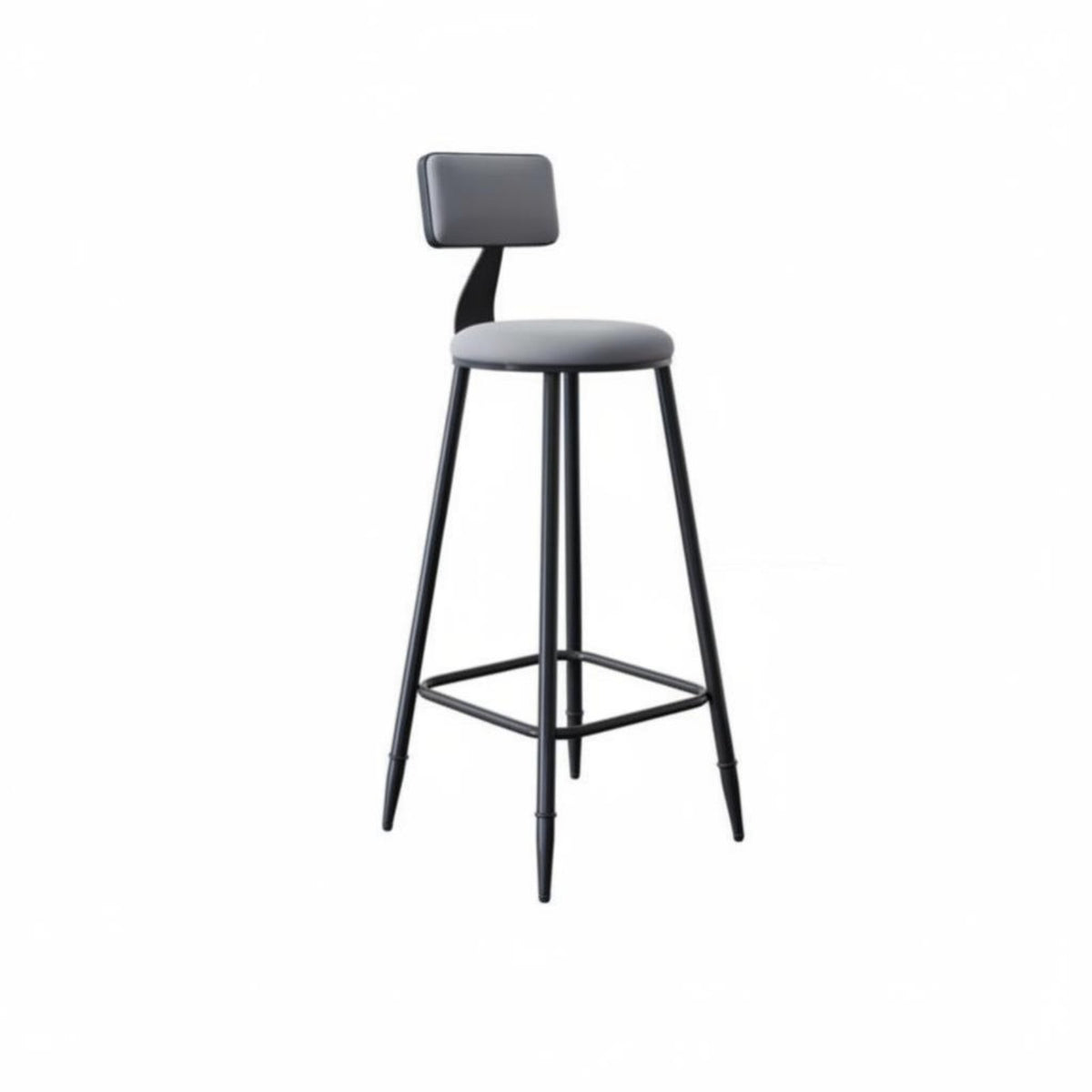Bar Stool with spinerest Minimalist Design Counter Chair urban Look spine Support for Homeowners, Kitchen, Bistro