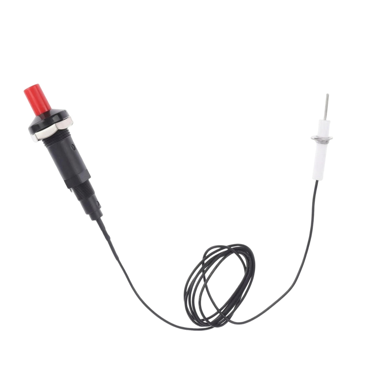 Piezo Ignition Assembly Red Cap Wired Ignition Component Threaded Mount
