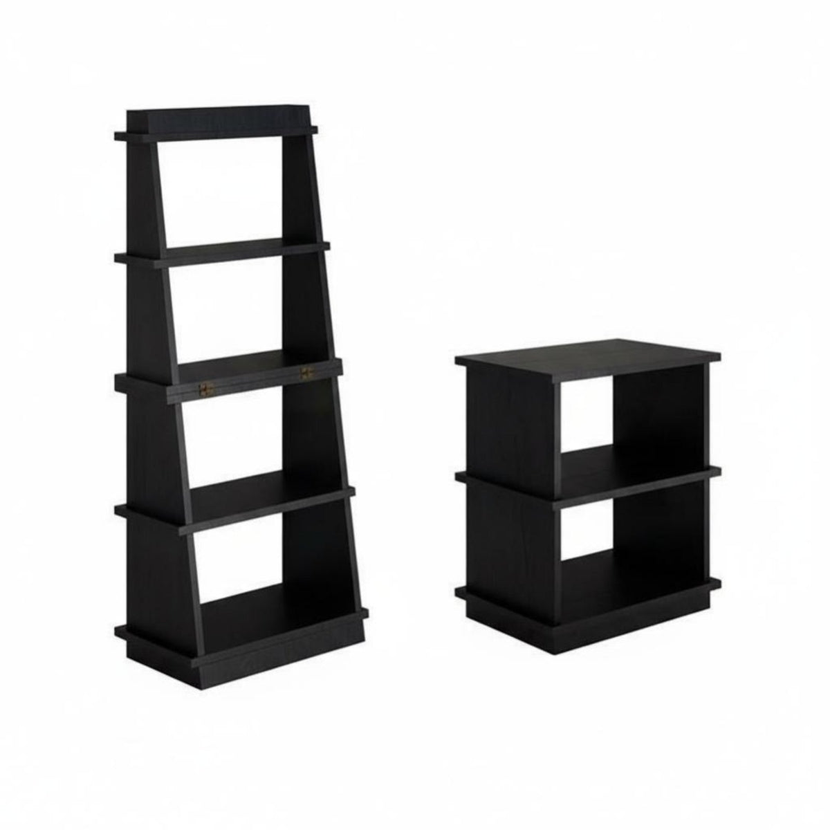 Foldable Ladder Shelf Vintage and Design Book Display Shelf Folding Design Space-Saving for Renters, Homeowners, Living Room