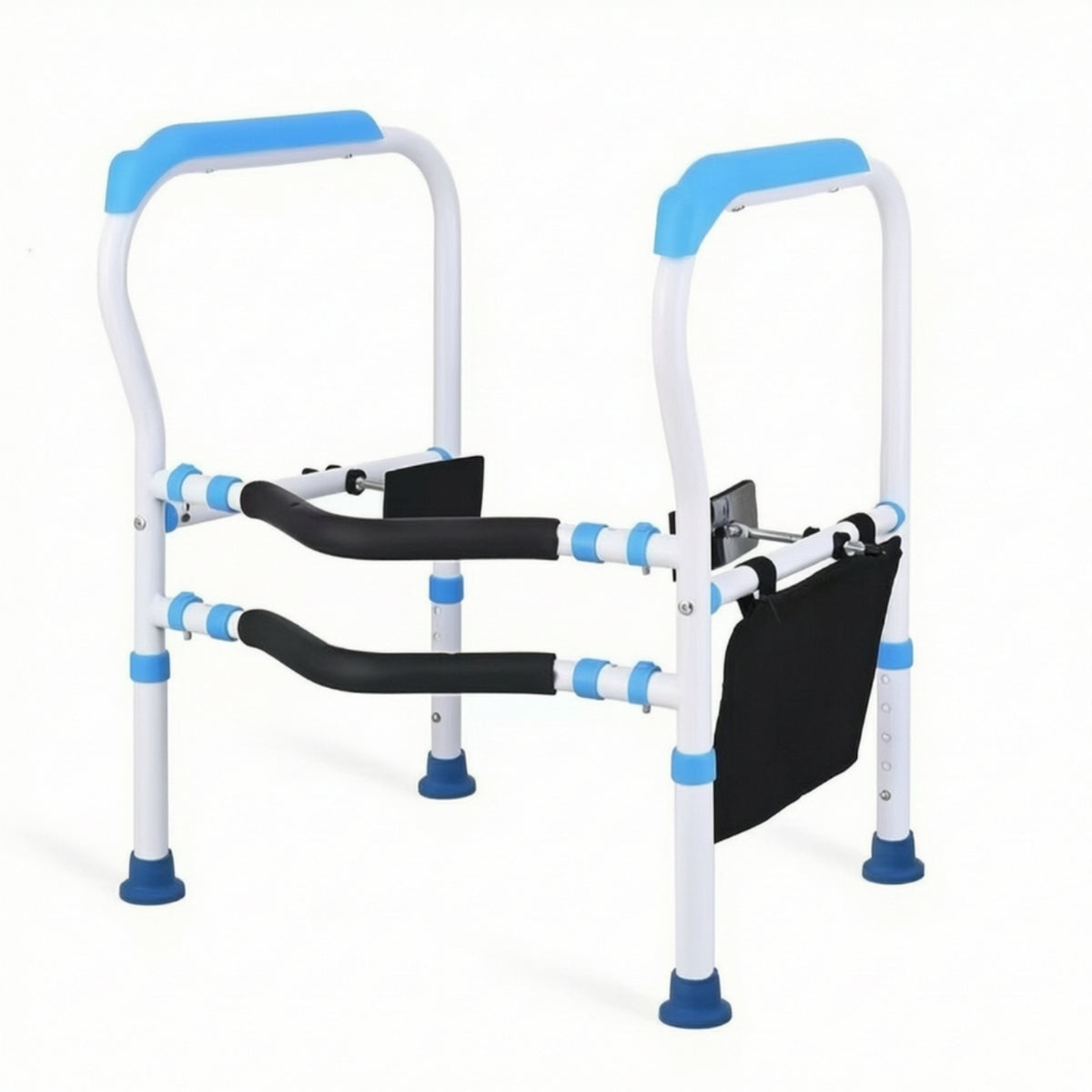Toilet Rail with Suction Cups No-Drill Toilet Frame Freestanding for Seniors, Handicapped