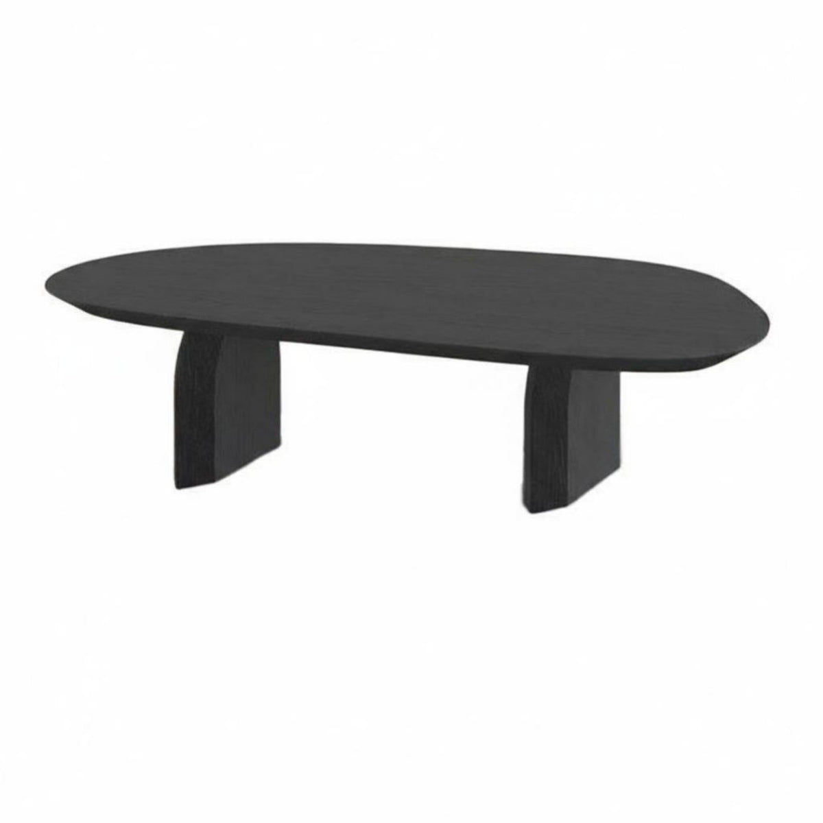 Sculptural Coffee Table Wabi-Sabi design Pebble-Shaped Centerpiece Japanese Design Low height for Small Space Dwellers